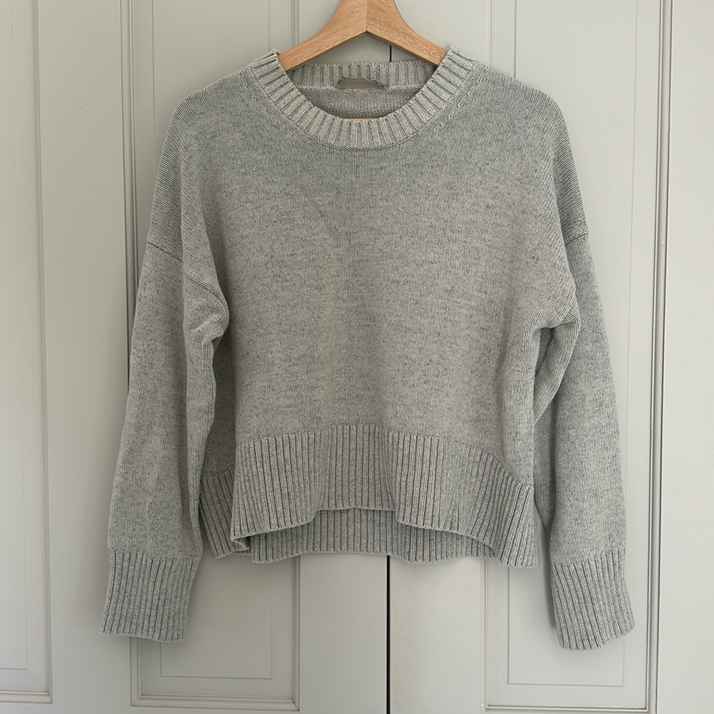 Everlane Light Gray Cotton Sweater